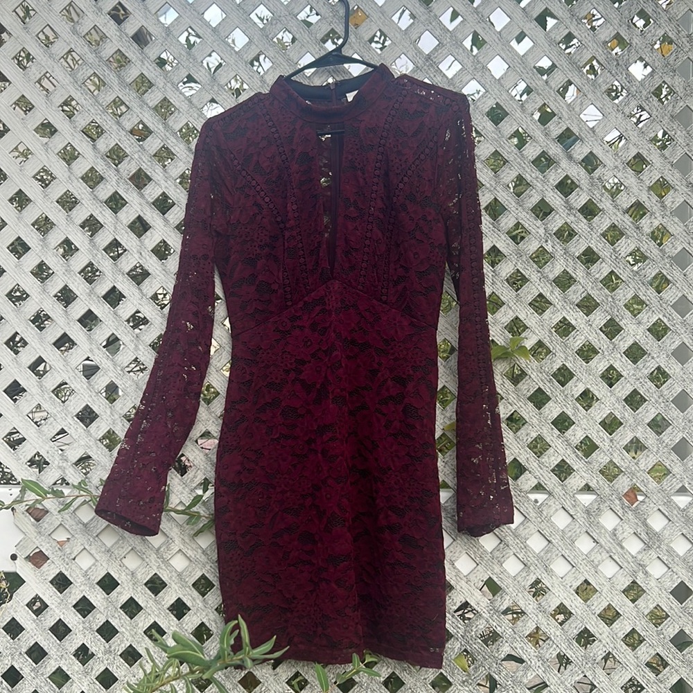 Maroon Tight Dress